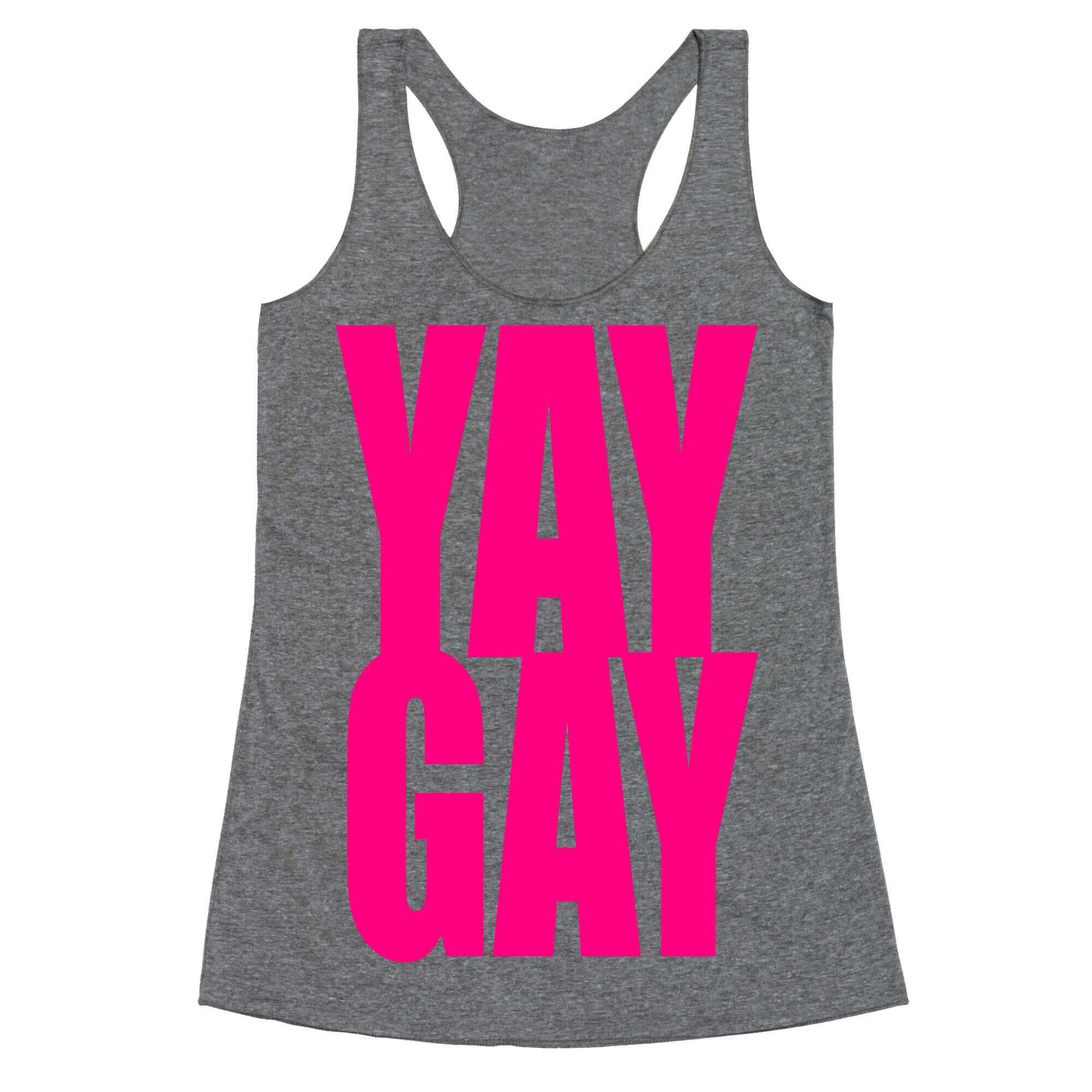 Yay Gay Racerback Tank